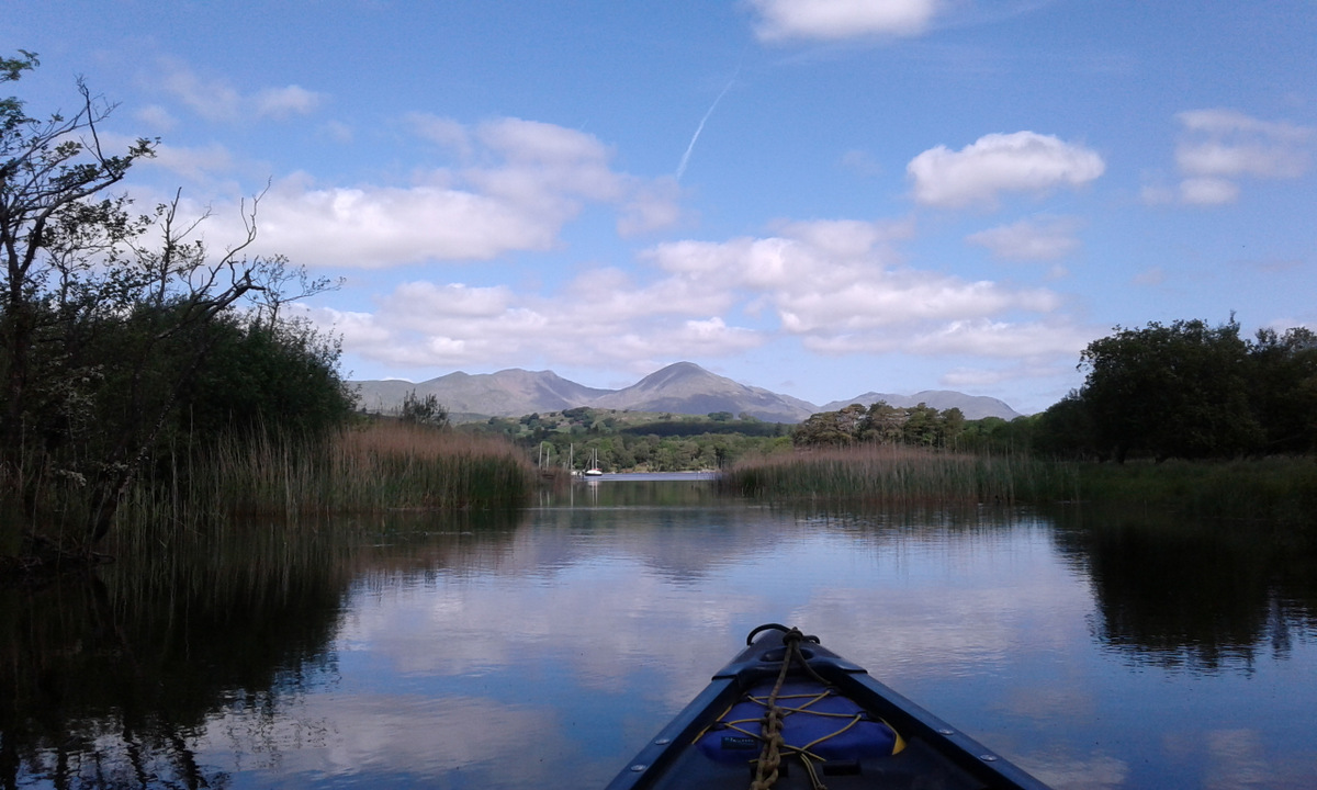 Canoeing on Coniston Water